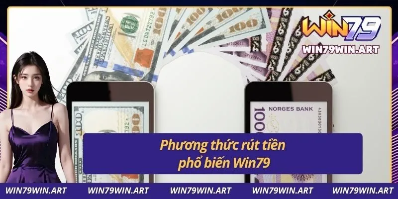 Phương thức rút tiền phổ biến Win79